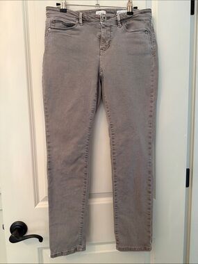 J. Jill Authentic Fit Slim Ankle Jeans Light Pebble Grey Size 4